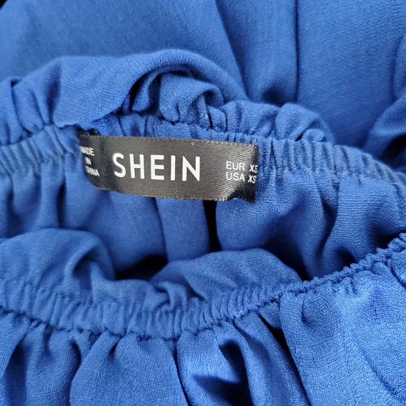 πSOLDπSHEIN Off Shoulder Culotte Jumpsuit - Picture 9 of 11